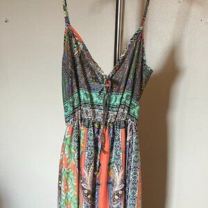 Peach Royal Maxi Sleeveless Dress